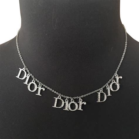 dior silver jewelry|dior silver necklace.